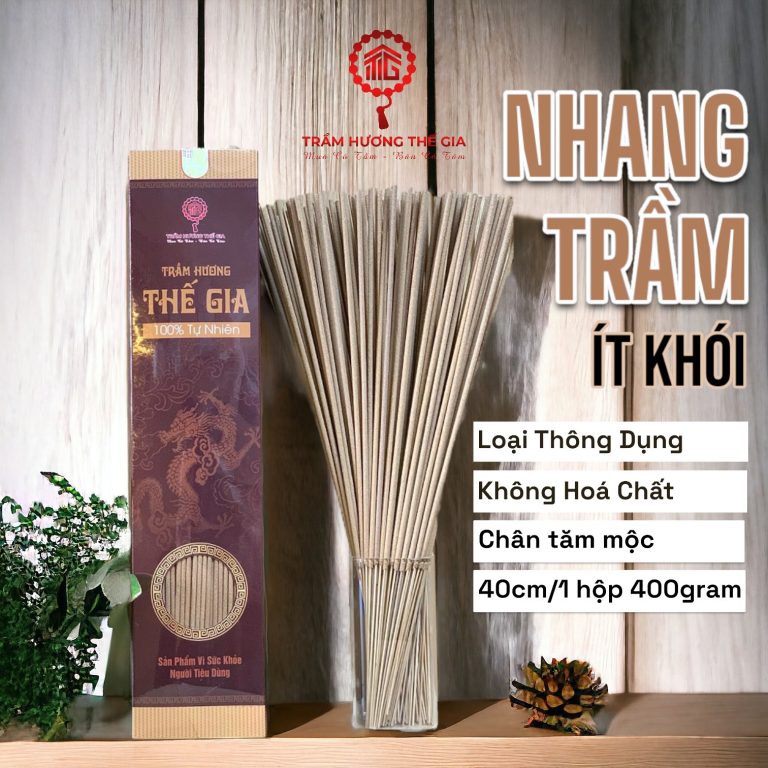 Nhang trầm hương thông dụng – loại 40cm ~ 400 nén ( 400gam)