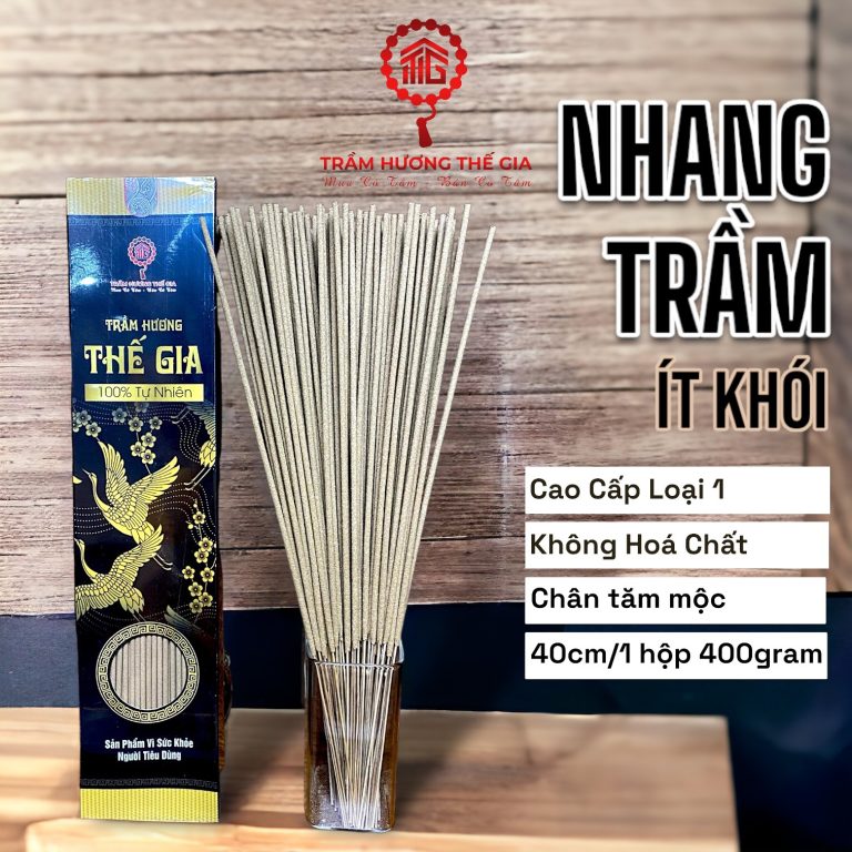 Nhang Trầm hương – loại 40cm – cao cấp 400g ~320 nén ( NCAY04)